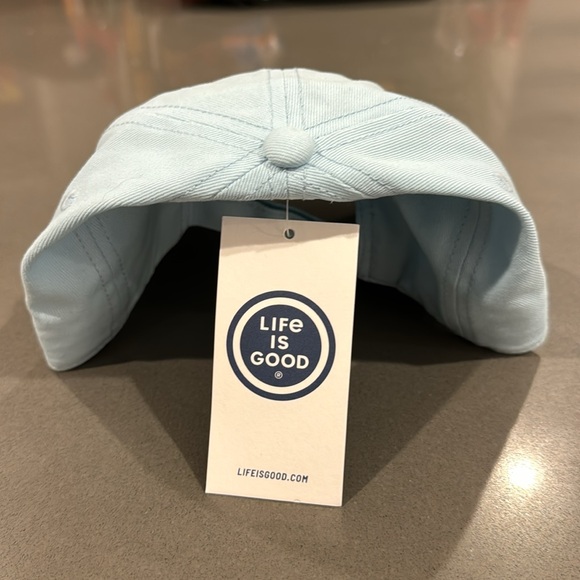 Life is Good CAP Hat NWT blue W/pink Heart, adjustable, Youth size M/L runs big. - Picture 2 of 6